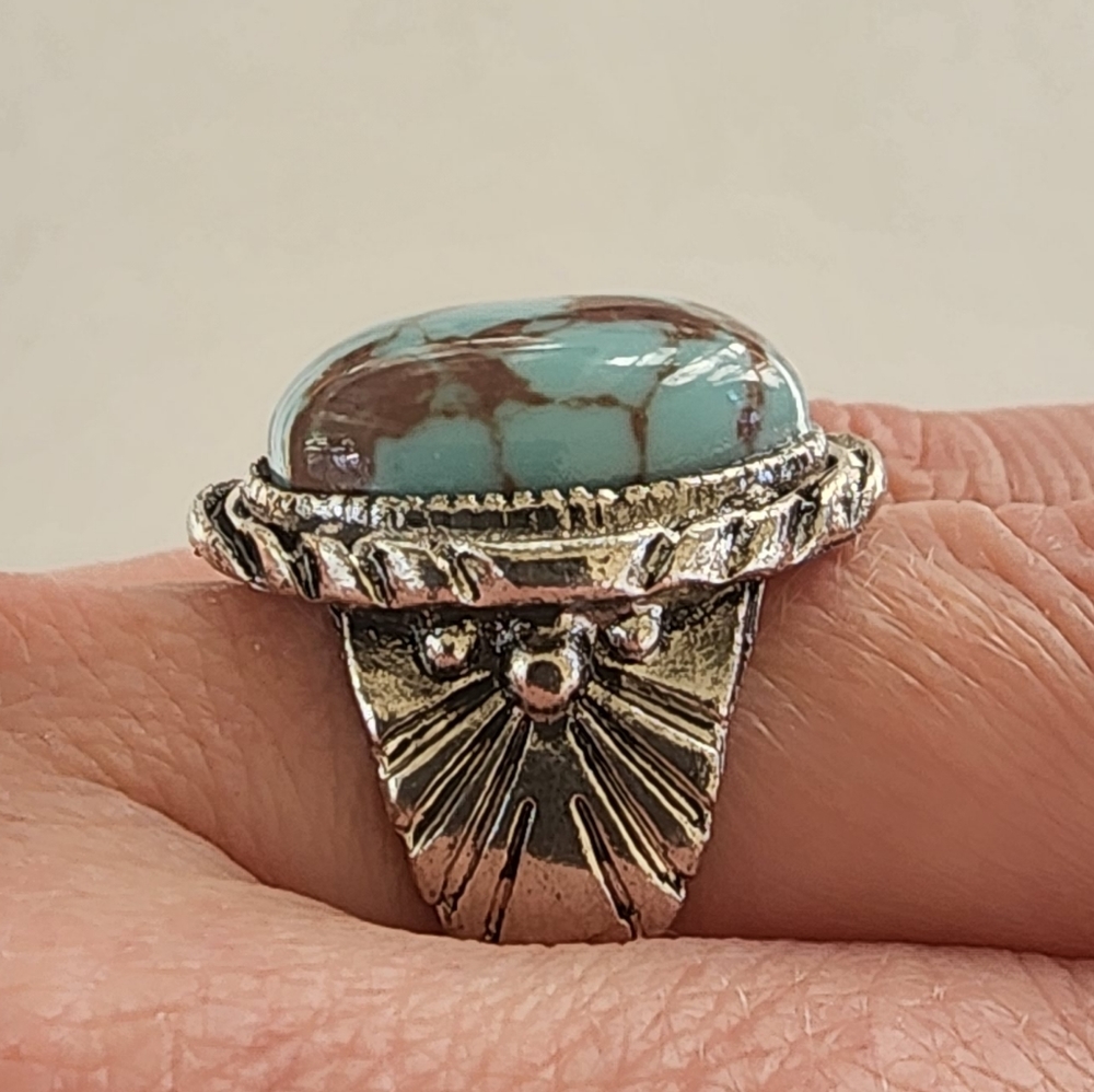 💙 Turquoise Oval Ring - Picture 4 of 8